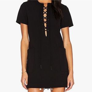 Kendall + Kylie Safari Lace Up Mini dress